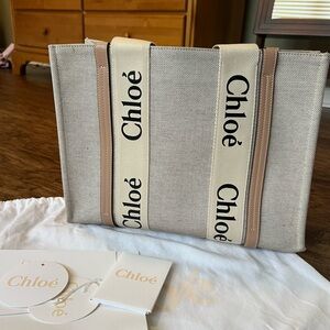 AUTHENTIC Chloe Medium Woody Tote